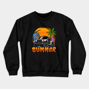 Jeep Wrangler Summer Holiday - White Crewneck Sweatshirt